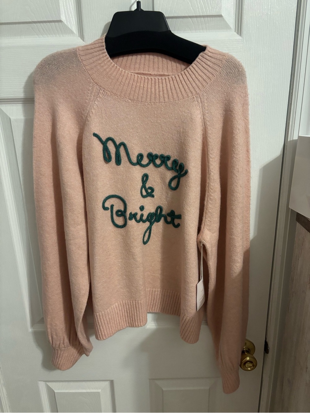 Merry & Bright Crewneck Holiday Sweater - lauren Conrad